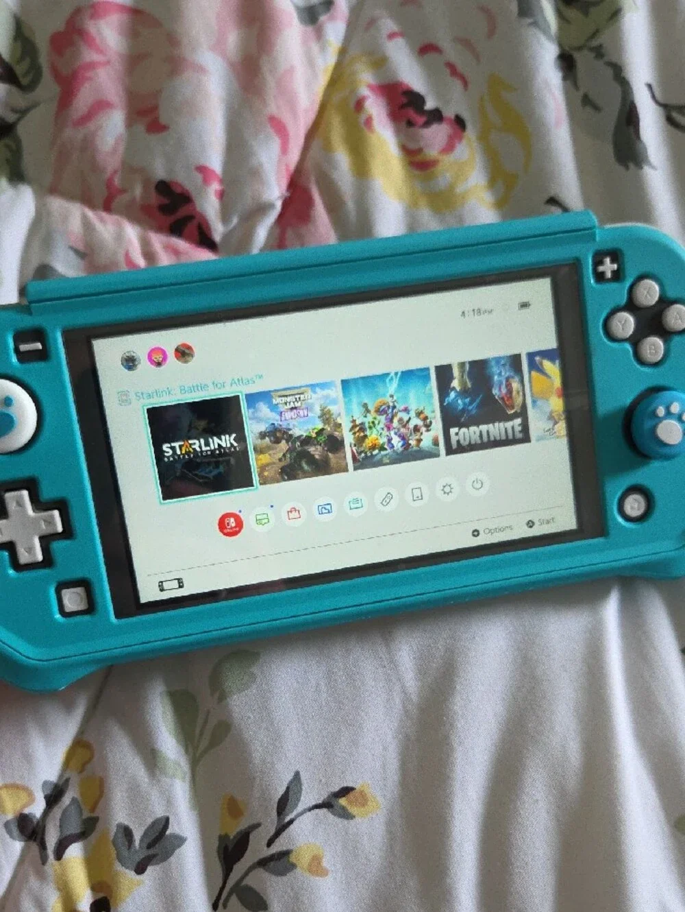 Nintendo Switch Lite Turquoise Portable Handheld Console With Hard Case